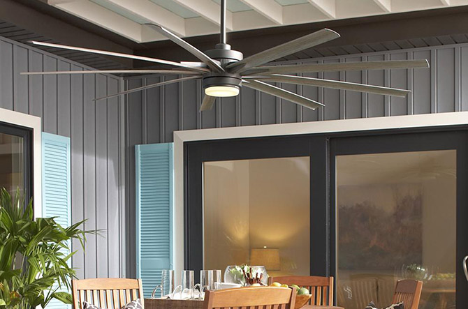 Odyn LED Indoor/Outdoor Ceiling Fan by Fanimation