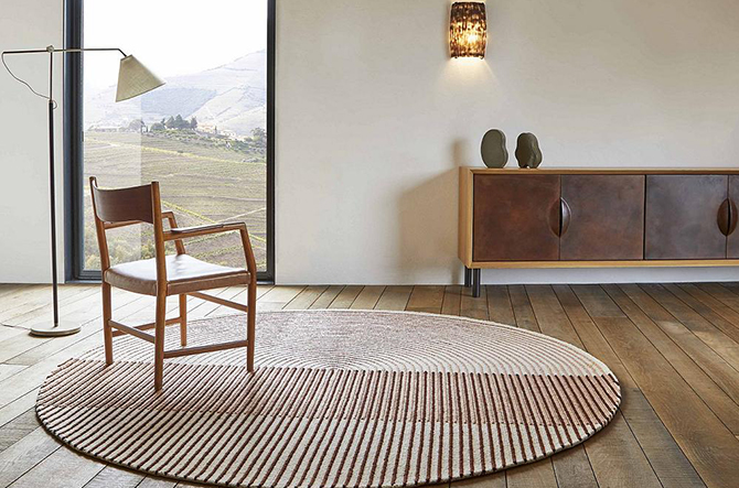 Ply Round Area Rug by Gan Rugs.