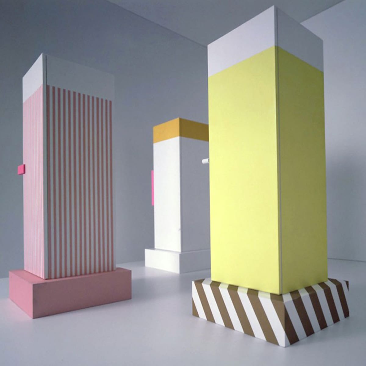 Sottsass’ Superboxes, designed circa 1960 for Poltronova.