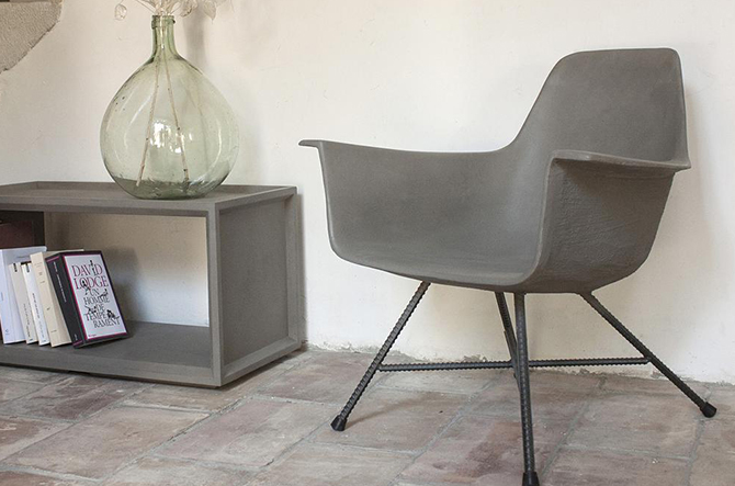 Hauteville Low Armchair by Lyon Beton