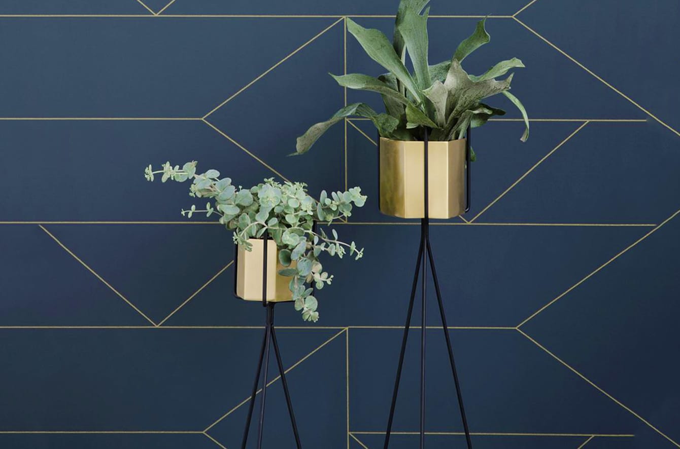 Hexagon Pot and Plant Stand By Trine Andersen for Ferm Living