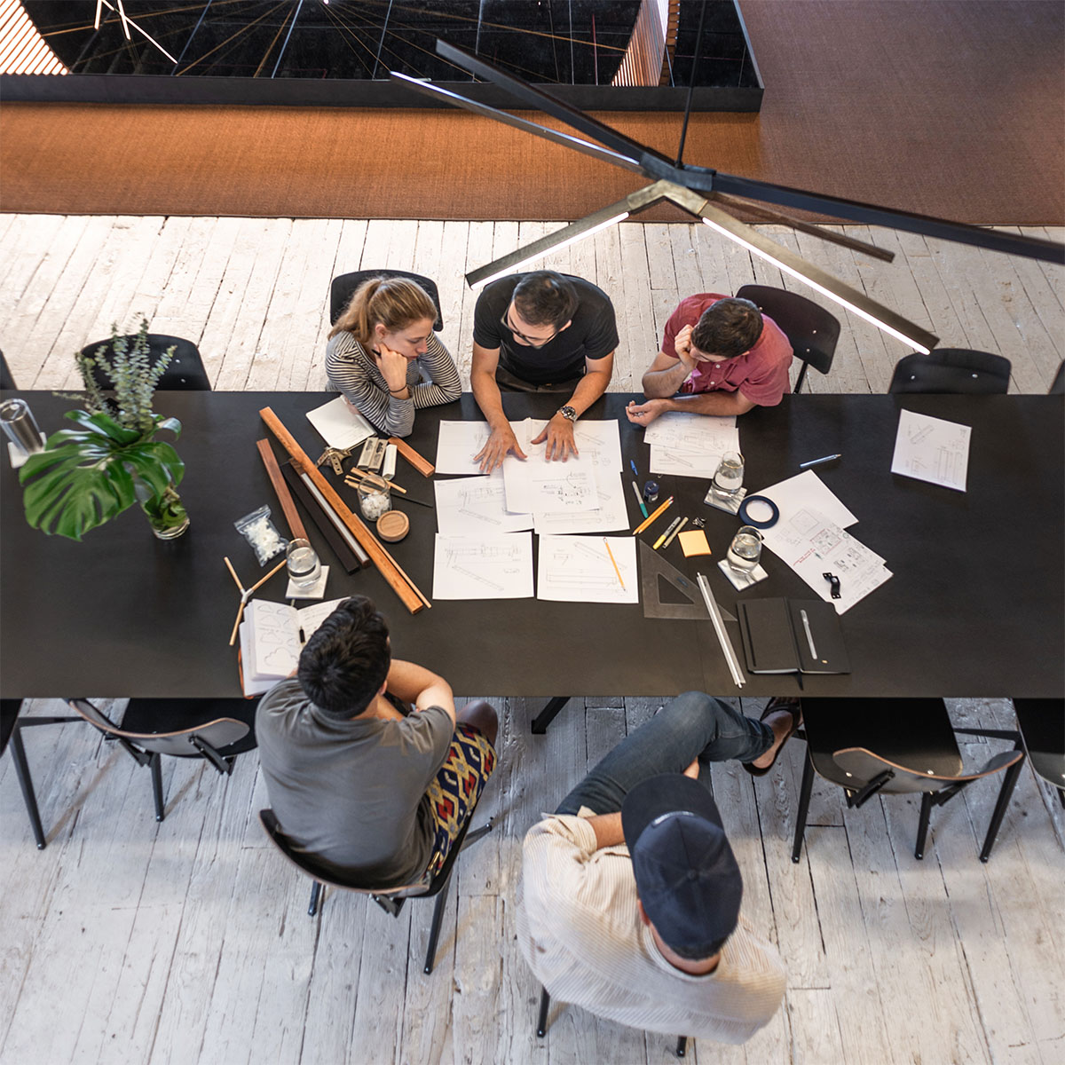 Stickbulb's design team in their New York City studio.