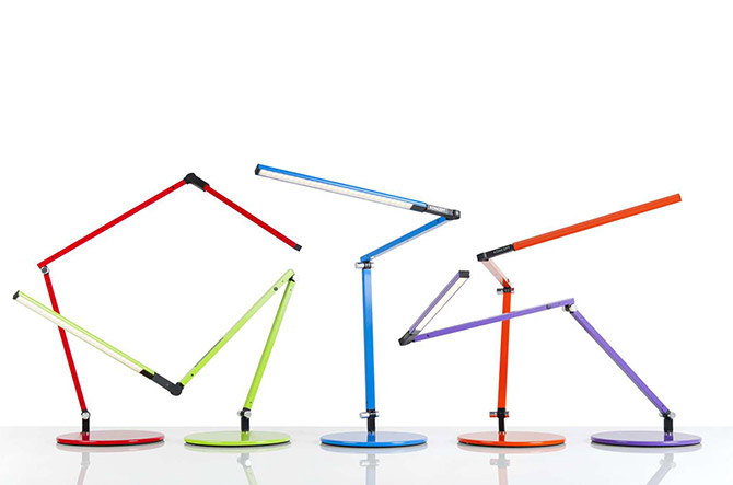 Z-Bar Mini Color LED Desk Lamp by Koncept