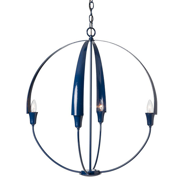 Cirque Large Navy Chandelier by Hubbardton Forge.