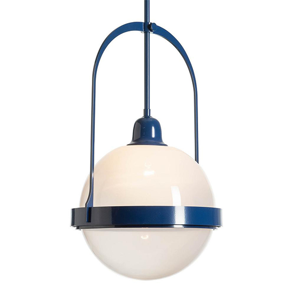 Atlas Glass Navy Pendant by Hubbardton Forge.